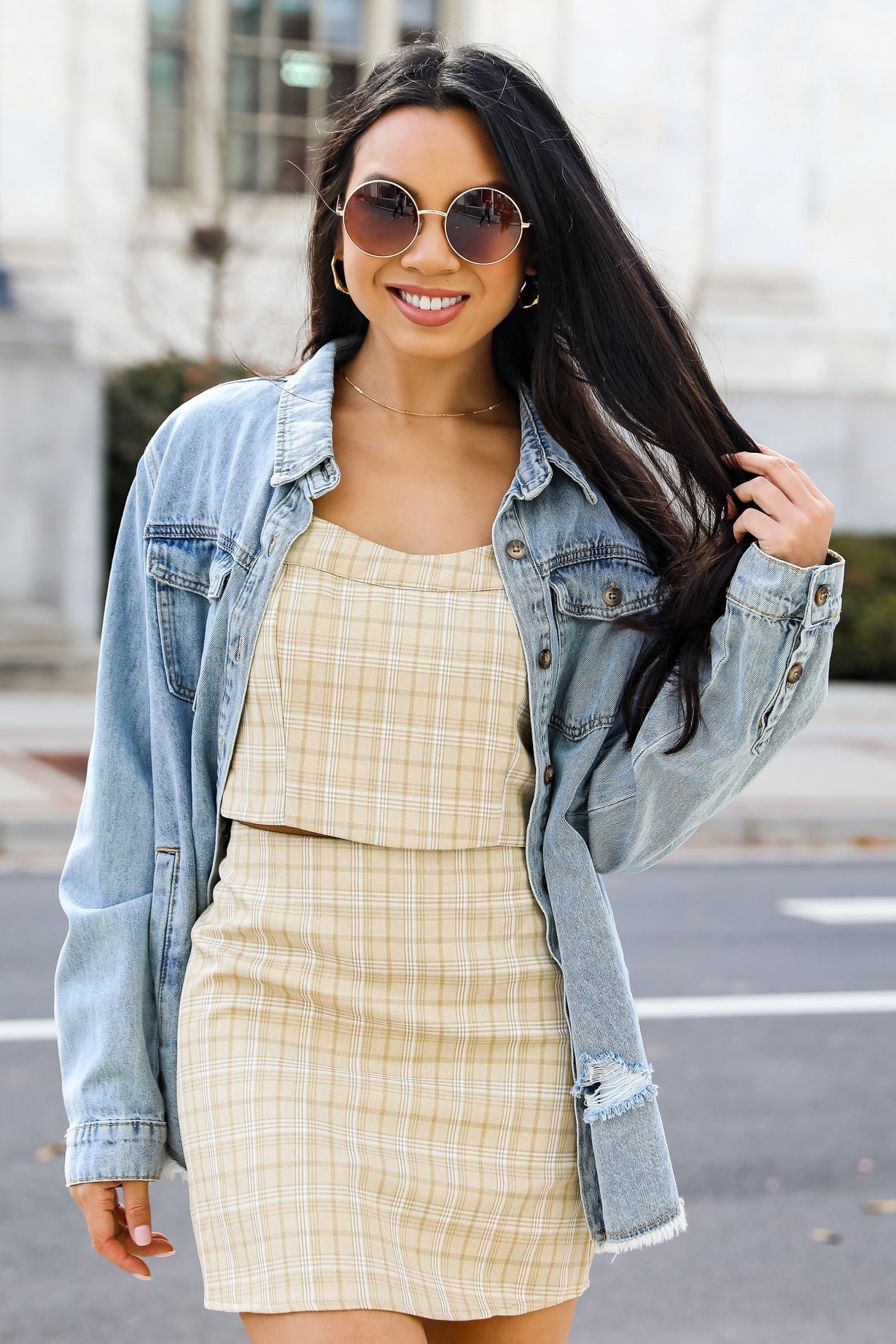 Preppy Perfection Plaid Crop Top CH16