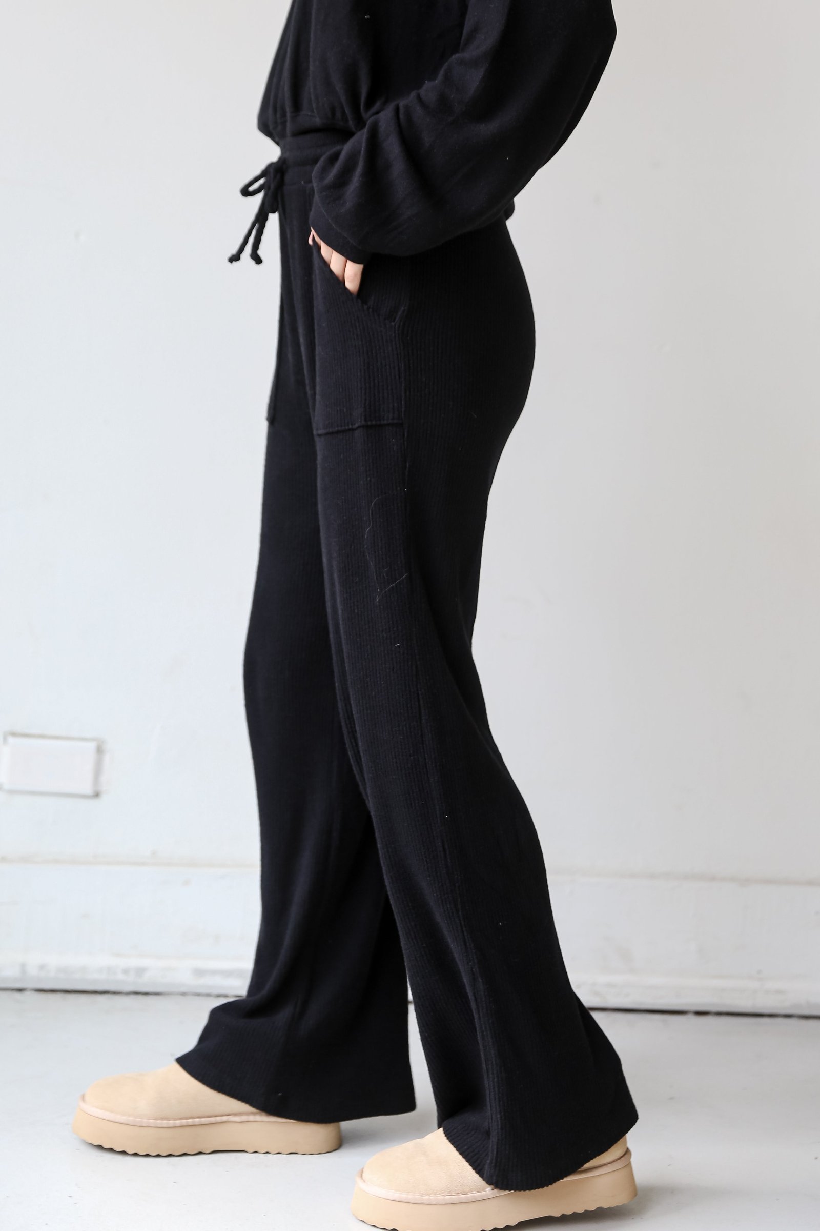 Homebody Brushed Ribbed Knit Lounge Pants CH18